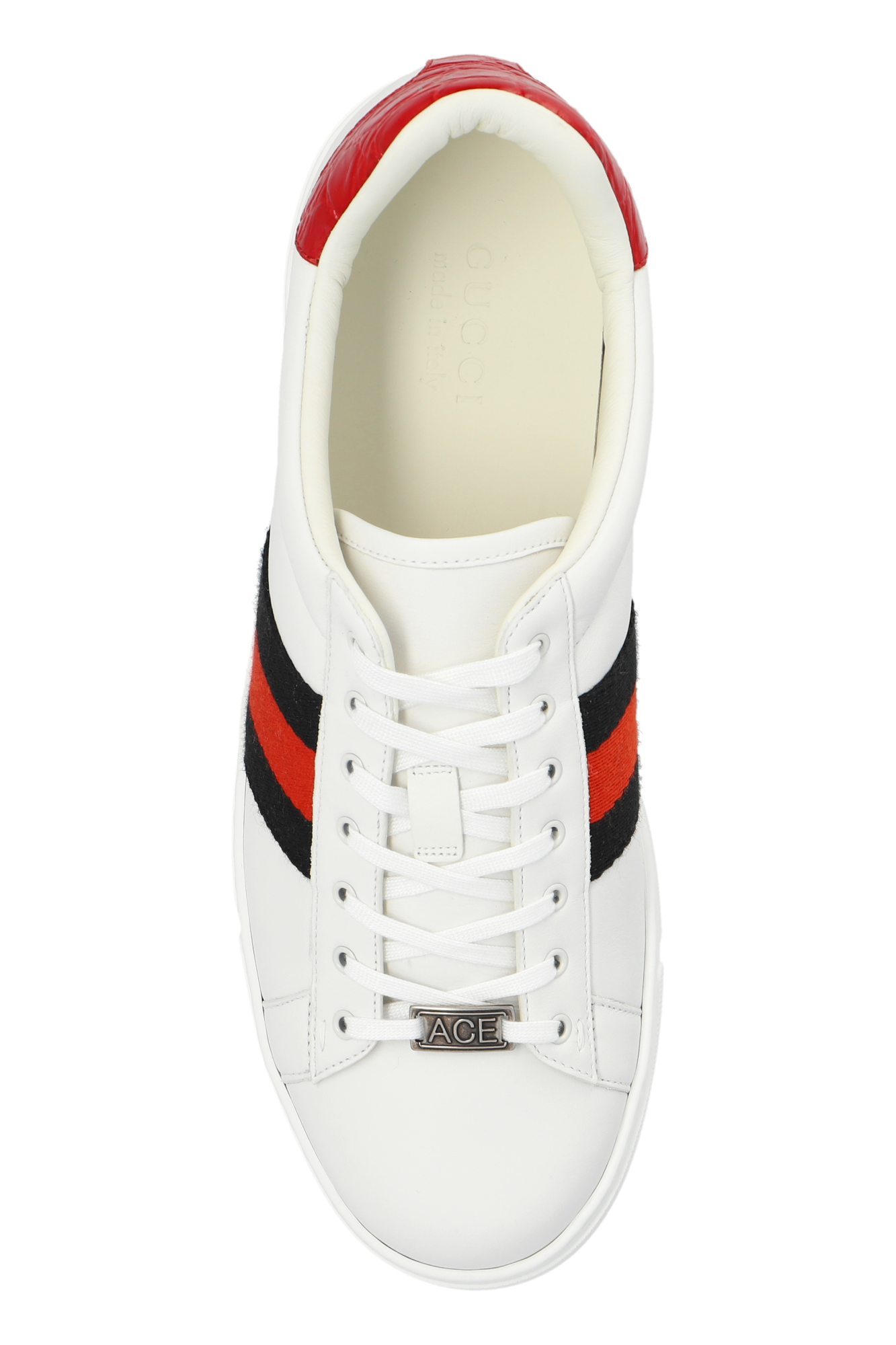 White Sneakers with Web stripe Gucci Vitkac Canada